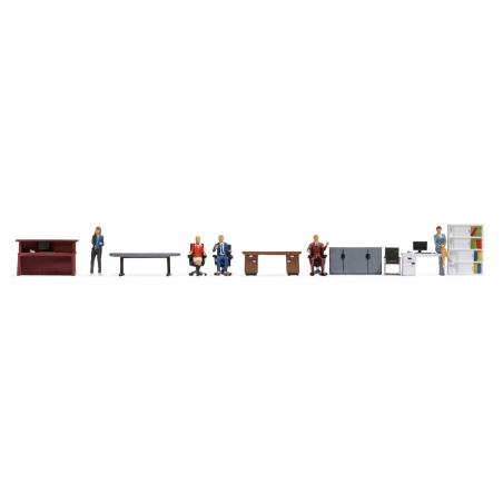 Noch 16251 HO set de figurines (6) thème bureau