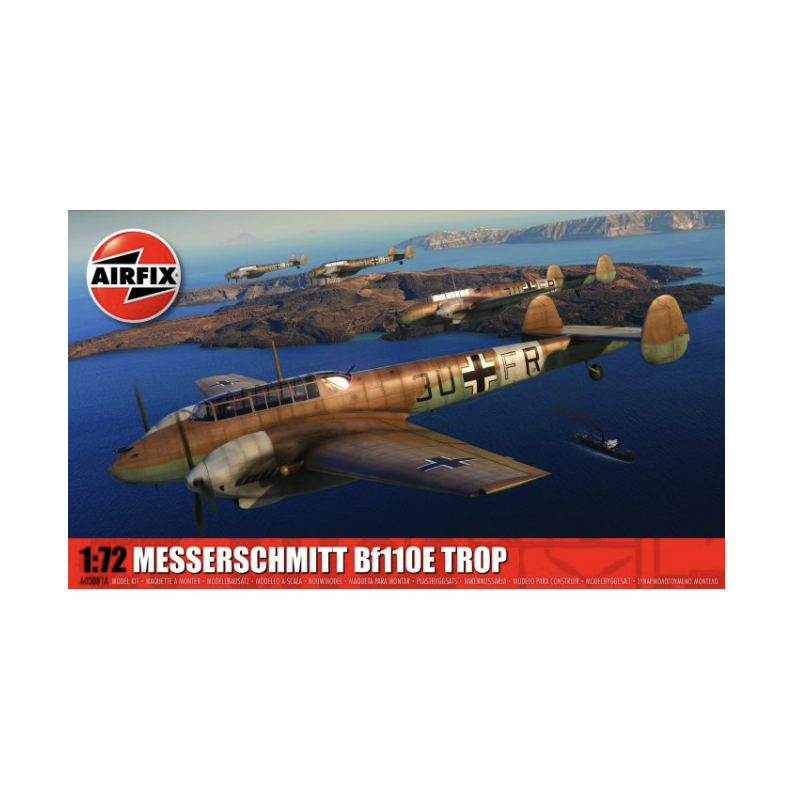 Airfix A03081A 1 - 72 Messerschmitt Bf110e TROP