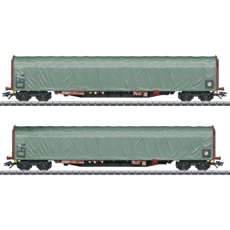 Märklin 47114 HO DSB Rilns set de 2 wagons couverts öp. V