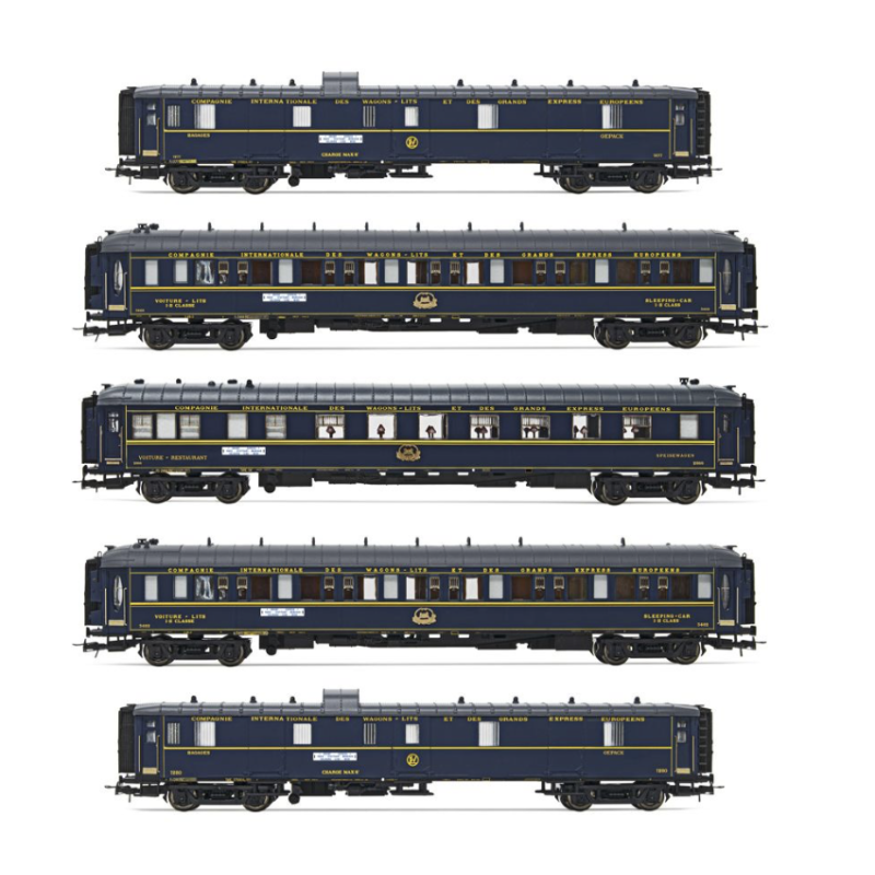 Rivaross1 4384 HO coffret de 5 wagons Orient Express, jubilé 140
