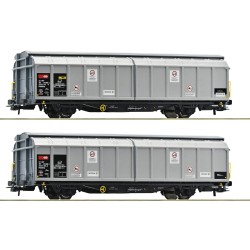 Roco 6600027 HO Set de 2 wagons CFF Cargo Hbbillns ép. VI
