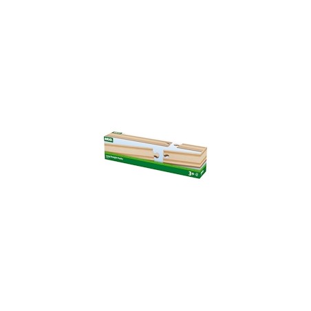 Brio 33341 rails droit longs, 216 mm, 4 pièces