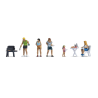 Noch 15881 HO campeurs, 7 figurines