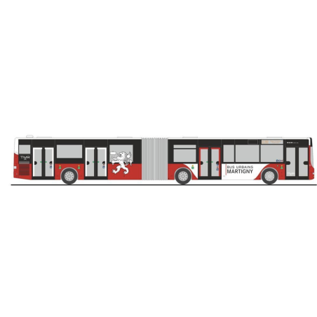 Rietze 74109 HO MAN Lion s City G 15, T - R Martigny
