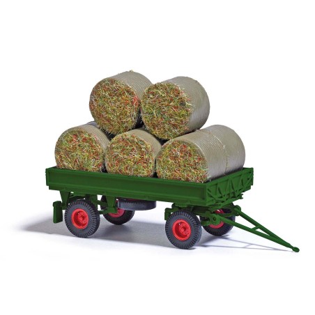Busch 53009 HO remorque agricole avec chargement de foin