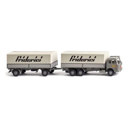 Wiking 47502 1 - 87 camion henshel avec remorque Friderici