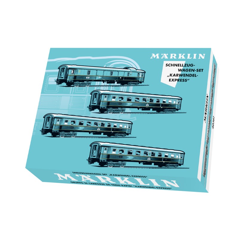 Märklin 40361 HO DRG coffret de 4 voitures Karwendel-Express ép. II