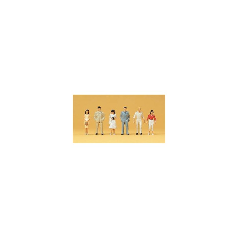 Preiser 14022 HO passants, 6 figurineses