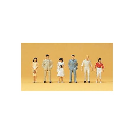 Preiser 14022 HO passants, 6 figurineses