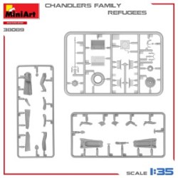 MiniArt 38089 1 - 35 réfugiésen fuite - 2igurines avec accessoires