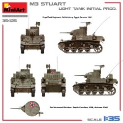MiniArt 35425 1 - 35 M 3 Stuart light Tank initialprod.