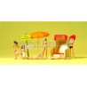 Preisert 10107 HO baigneurs naturistes, 6 figurines