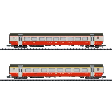 Trix 18721 N set de 2voitures CF Swiss Express ép. IV