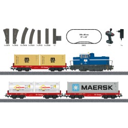 Märklin 29453 HO coffret de départ Startup, train de conteneurs