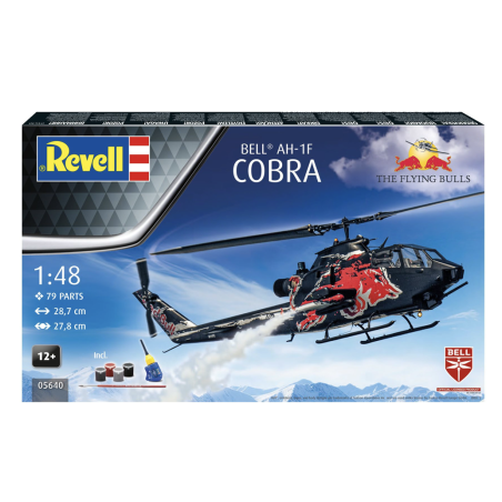 Revell 5640 1 - 48 Bell AH-1F Cobra Red Bull. Peintures et colle inclus