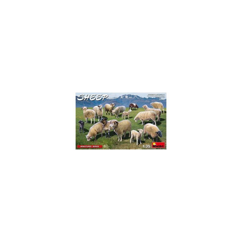 MiniArt 38042 1 - 35 moutons, 15 pièces