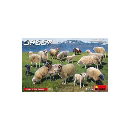 MiniArt 38042 1 - 35 moutons, 15 pièces