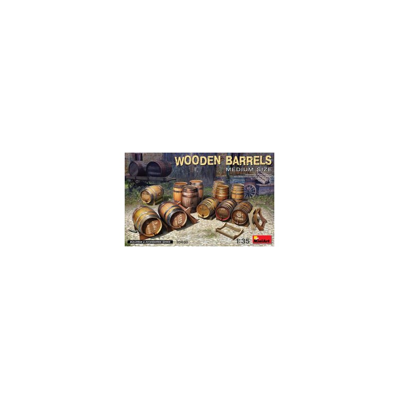 MiniArt 35630 1 - 35 tonneaux en bois de taille moyenne