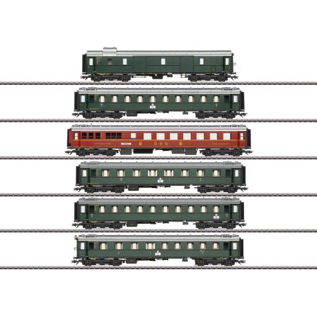 Märklin 42529 HO set de 4 voitures à compartiments, ép. III, écl.imt. modèle INSADER