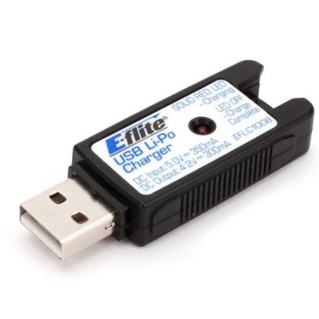 E-Flite EFLC1008 Chargeur USB 1S Li-po E-Flite EFLC1008 Chargeur USB 1S Li-po