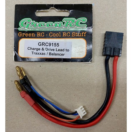 Green RC GRC9155 câble de charge pour accu Traxxas