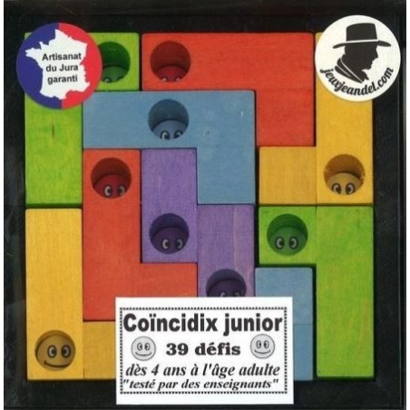 coïncidix junior, 38 défis dès 4 ans, règles en français et anglais coïncidix junior, 38 défis dès 4 ans, règles en français et anglais