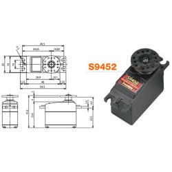 Futaba S9452 servo digital 9,2 Kg 0.11S-60
