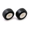 AE21255 Pneus 1 18 montés jantes blanches standard spoke