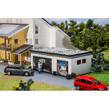 Faller 130620 HO Garage double avec pièces de commande Faller 130620 HO Garage double avec pièces de commande