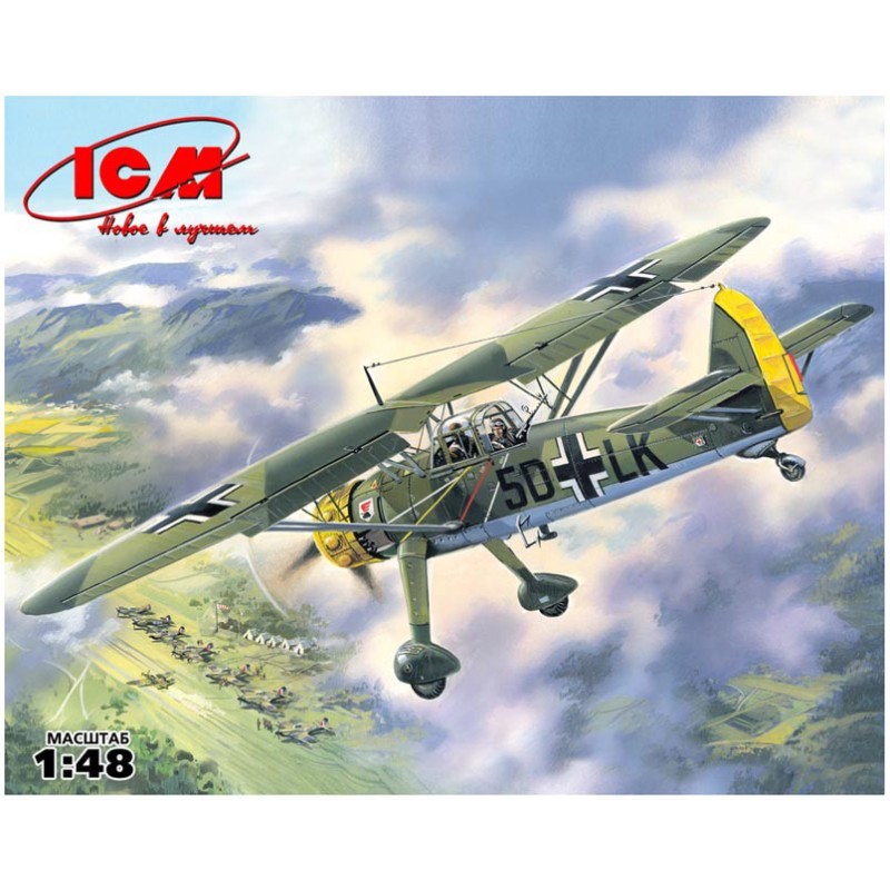 ICM IC48211 HO Hs 126A-1 WWII German Reconnaissance Plane