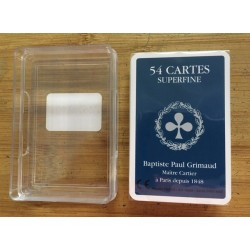 Grimaud 390416 54 cartes superfine plastic cristal avec boîte