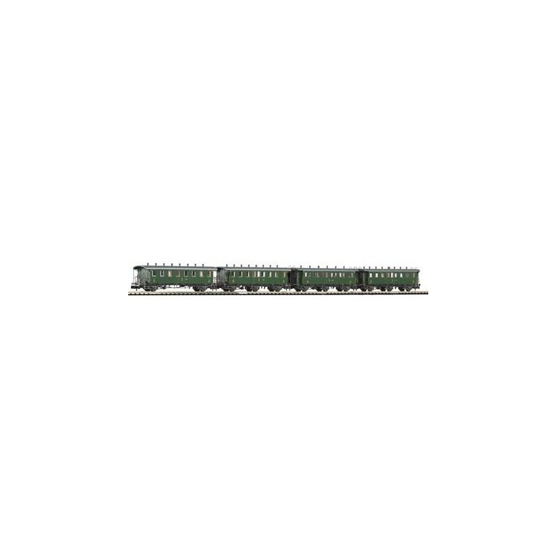 Piko 94343 N Set de 4 voitures CFF ep.II