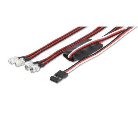 Carson 500906239 set LED pour véhicule 2 x rouge 2x blanc Carson 500906239 set LED pour véhicule 2 x rouge 2x blanc