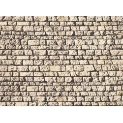 Noch 57560 HO plaque de mur en carton fin type mur de pierres de taille