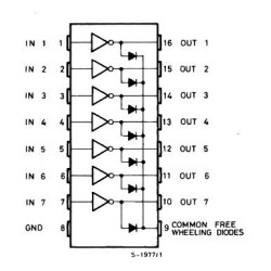 ULN2003A Transistors Darlington Seven NPN Array