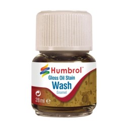 Humbrol AV0209 Wash enamel gloss oil stein grey 28 ml