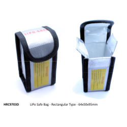 HRC 9703D petit sac pour batterie Li-Po 64 x 50 x 95 mmHRC9703L