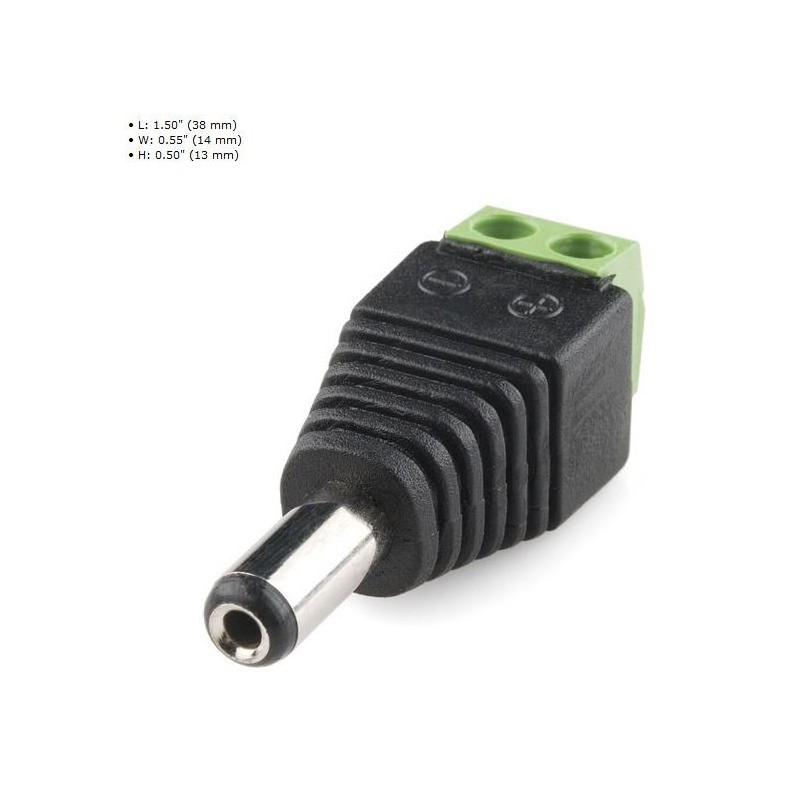 Gravitech Jack 2,1 mm avec bornes à vis