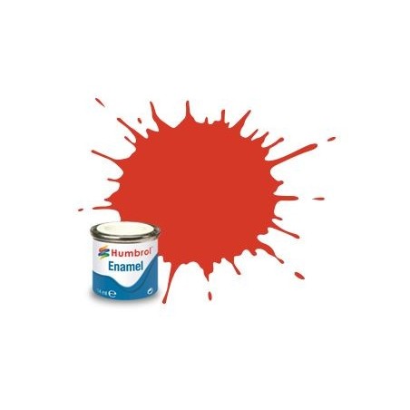 Humbrol 174 émail rouge signal 14 mL Humbrol 174 émail rouge signal 14 mL