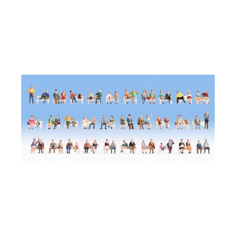 Noch 16071 HO set de 60 figurines assises