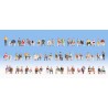Noch 16071 HO set de 60 figurines assises
