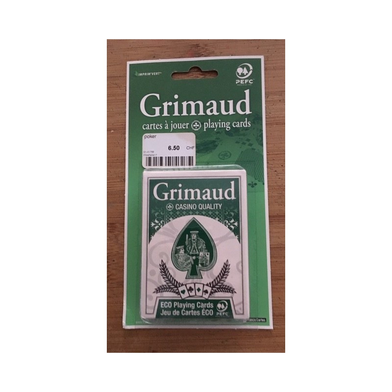 Grimaud 404170 cartes à jouer format poker