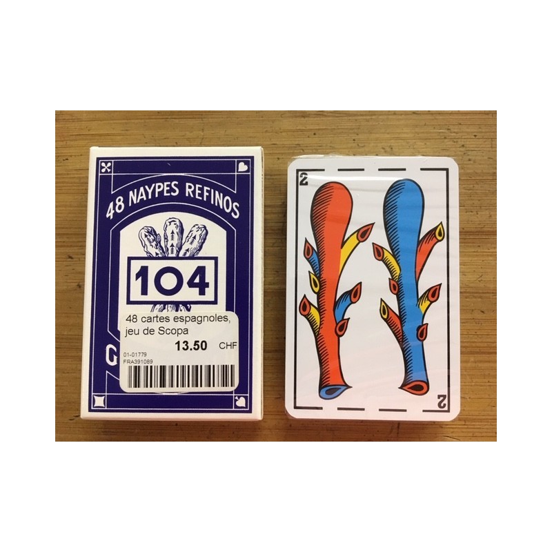 48 cartes espagnoles, jeu de Scopa