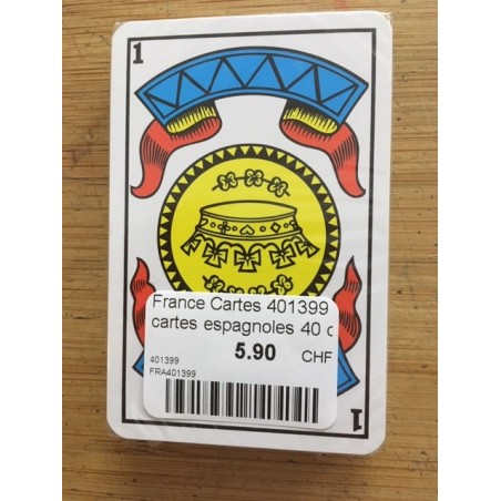 France Cartes 401399 cartes espagnoles 40 cartes