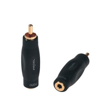 Proel DHPA220 adaptateur audio mono Chinch 3,5 mm - RCA contacts dorés