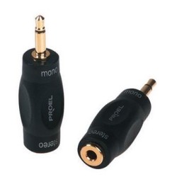Proel DHPA115 adaptateur audio mono Jack - Jack 3,5 mm contacts dorés
