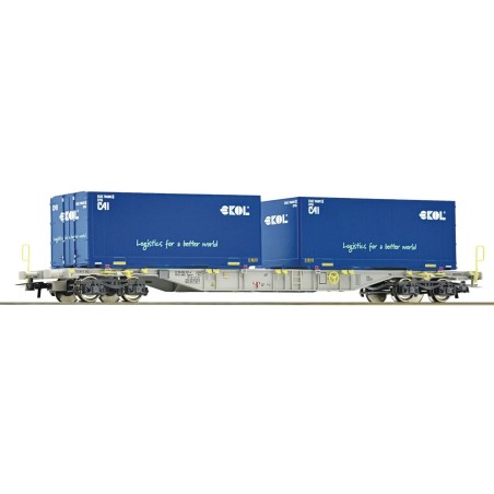 Roco 76947 HO AAE trsp de conteneur 2 x 20 pieds ép. VI Roco 76947 HO AAE trsp de conteneur 2 x 20 pieds ép. VI