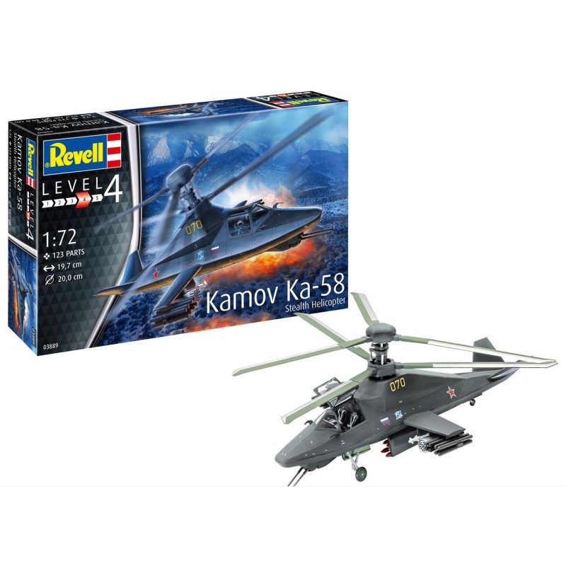 Revell 3889 1 - 72 Kamov Ka-58 stealth helicoptère niveau 4