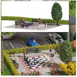 Busch 7839 HO jeux d échecs de jardin