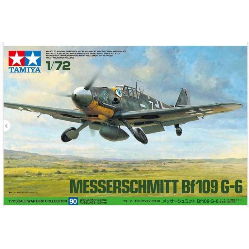 Tamiya 60790C 1 - 72 Messerschmitt Bf109 G-6 avec marquage suisse